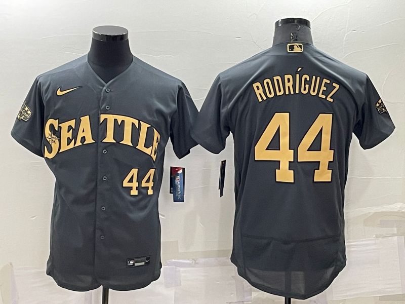 Men Seattle Mariners #44 Rodriguez Grey 2022 All Star Elite Nike MLB Jersey->atlanta braves->MLB Jersey